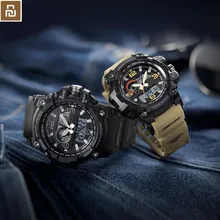 Chaude Xiaomi Mija extérieure Double affichage montre numérique Original importé mouvement multi-fonction cadran Double affichage de l'heure étanche(China)