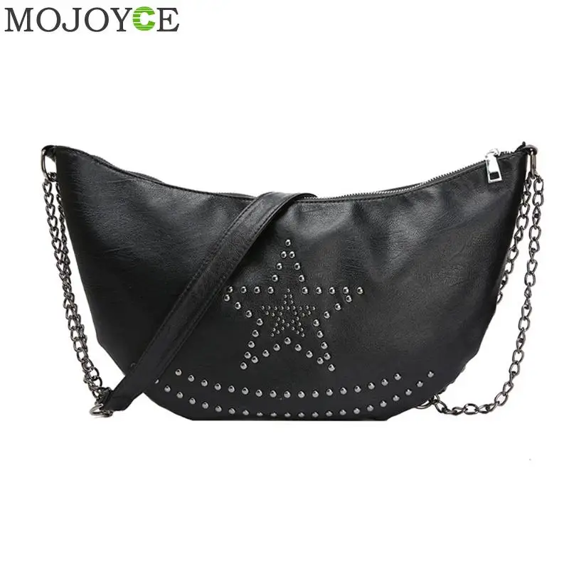 

Fashion Rivet Women Shoulder Crossbody Bags PU Leather Large Capacity Casual Messenger Shopping Handbag