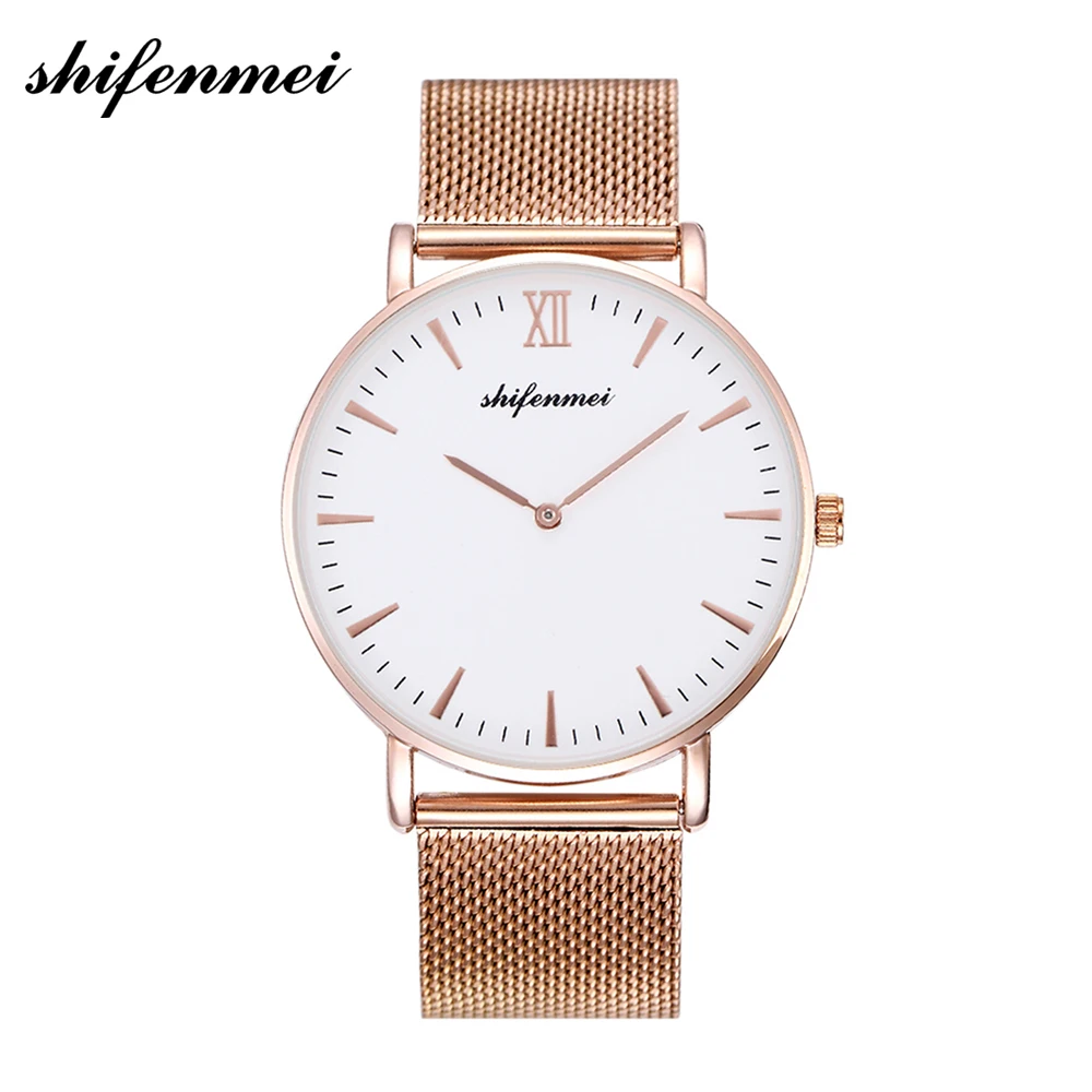 Skup Damski zegarek 2019 Top marka luksusowe kobiety moda Casual pełna stal Ultra cienka siatka pas kwarcowy zegar Relogio Feminino pudełko