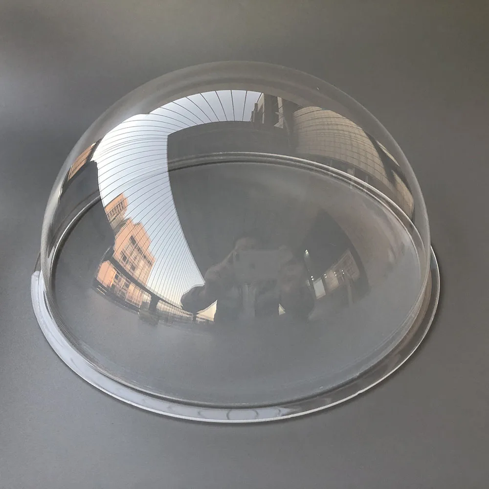 9 Inch Indoor Outdoor Transparent PTZ Camera Acrylic Clear Dome Housing Cover High Speed Dome Camera Anti-Dust Case 233x110MM