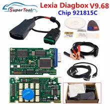 Diagnóstico-ferramenta lexia 3 lexi3 v9.68 pp2000 v48/v25 com firmware 921815c lexia 3 para citr-oen para pe-uobobdii diagbox automático