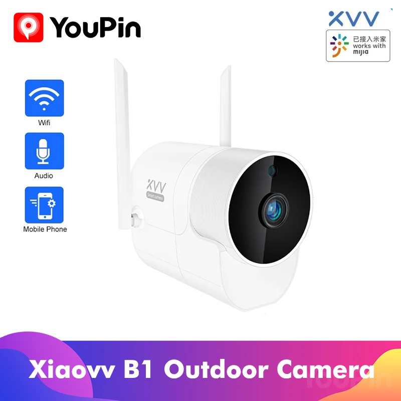 Камера Наружного видеонаблюдения Youpin MIJIA Xiaovv B1 широкоугольная беспроводная Wi Fi