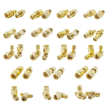 

18Pcs/lot SMA Type Connector Kits SMA Male RP SMA Male to Female RP Female RF Coax Adapter Converter for WIFI Antennas FPV Drone