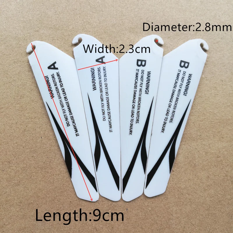 4pcs AB 9CM spare blades Fans Props for r/c mini helicopter rotor rc CH002 CH023 Drone Copter Toys Spare Parts Accessories 5 4pcs AB 9CM spare blades Fans Props for r/c mini helicopter rotor rc CH002 CH023 Drone Copter Toys Spare Parts Accessories - Image 5
