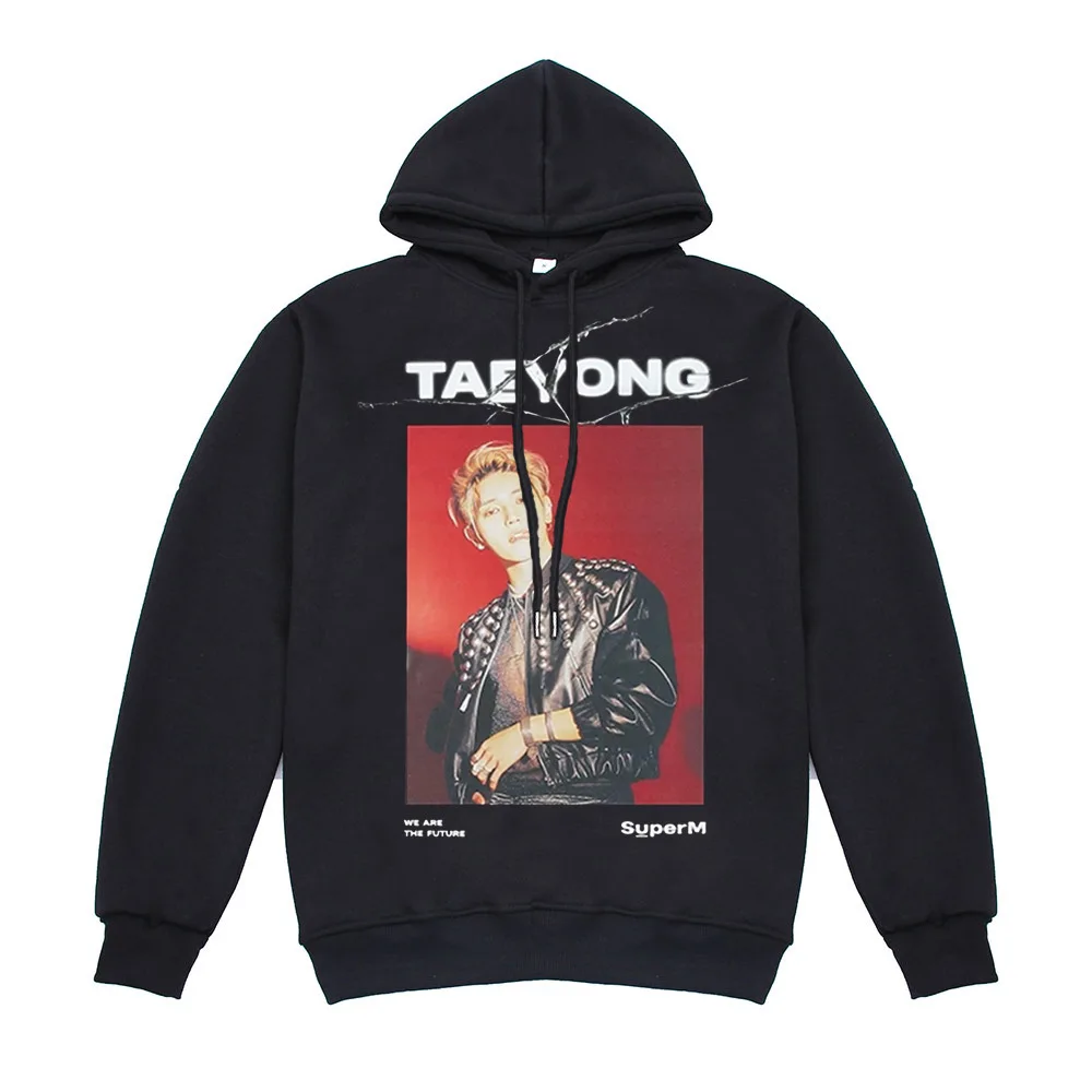 TAEYONG Kpop SuperM/хлопковая толстовка с капюшоном BAEKHYUN MARK KAI cap, толстовка с капюшоном LUCAS TEN TAEMIN TAEYONG, костюмы с длинными рукавами верхняя одежда, Sueter - Цвет: TAEYONG