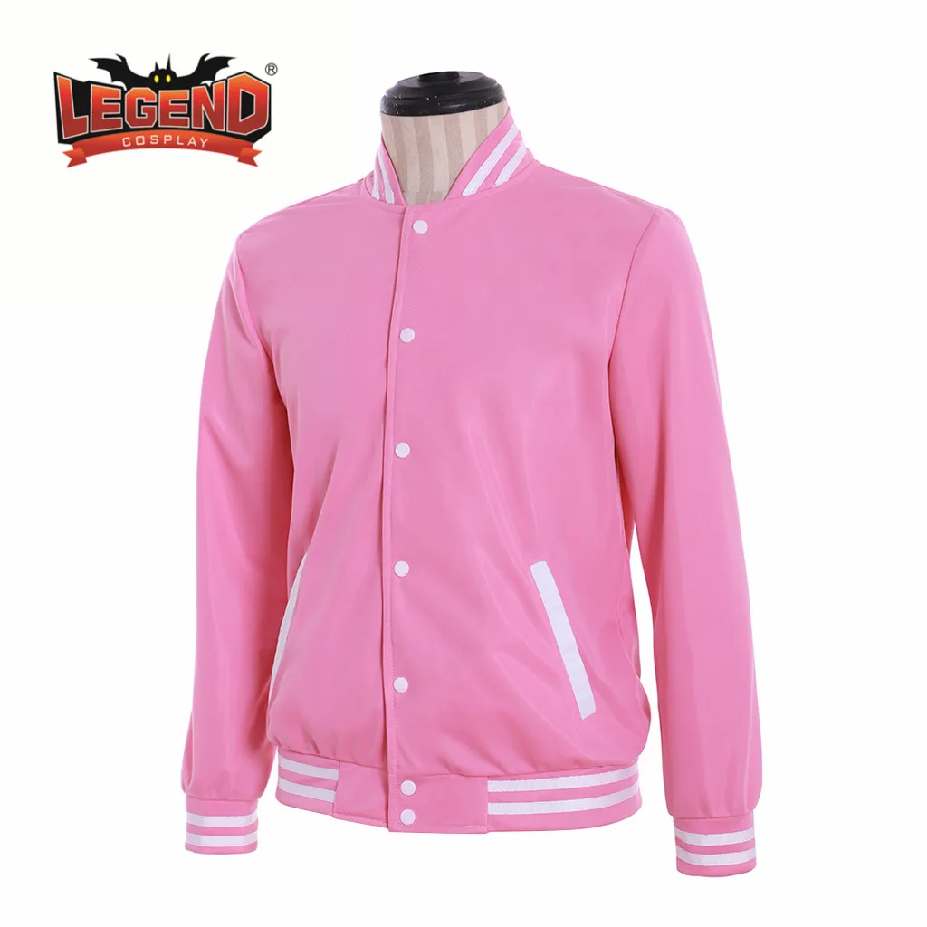 chaqueta rosa hombre