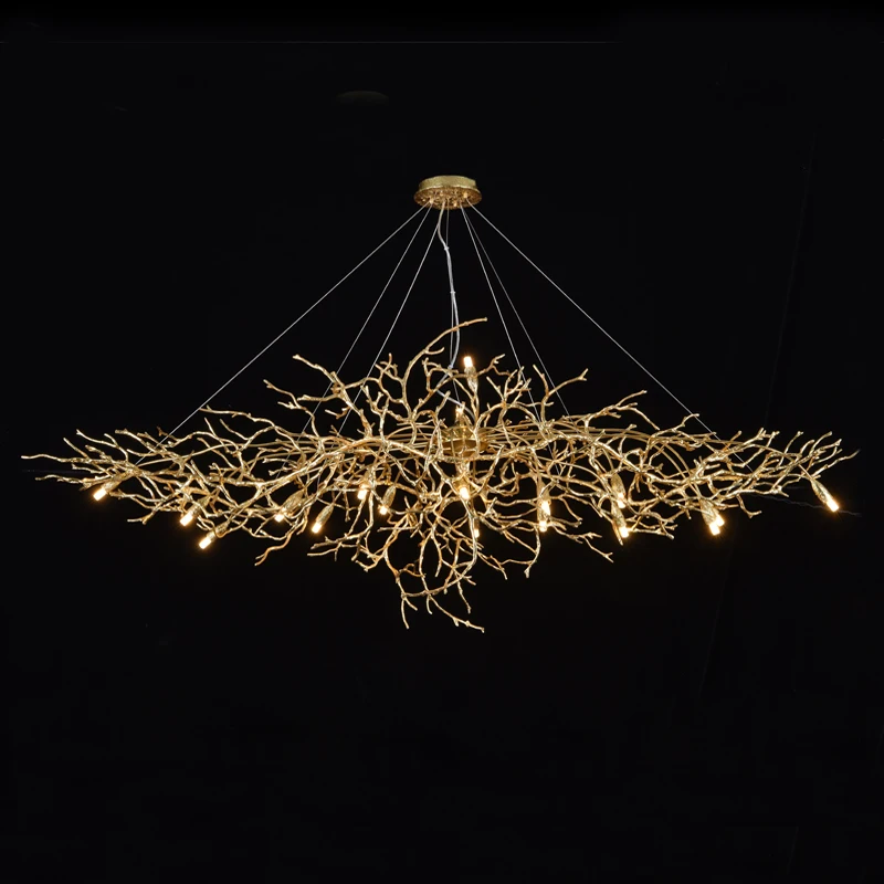 Phube Lighting Artistic Branches Crystal Chandeliers Light Water Drops Chandelier Light Colored Glazed Salon included lampshade