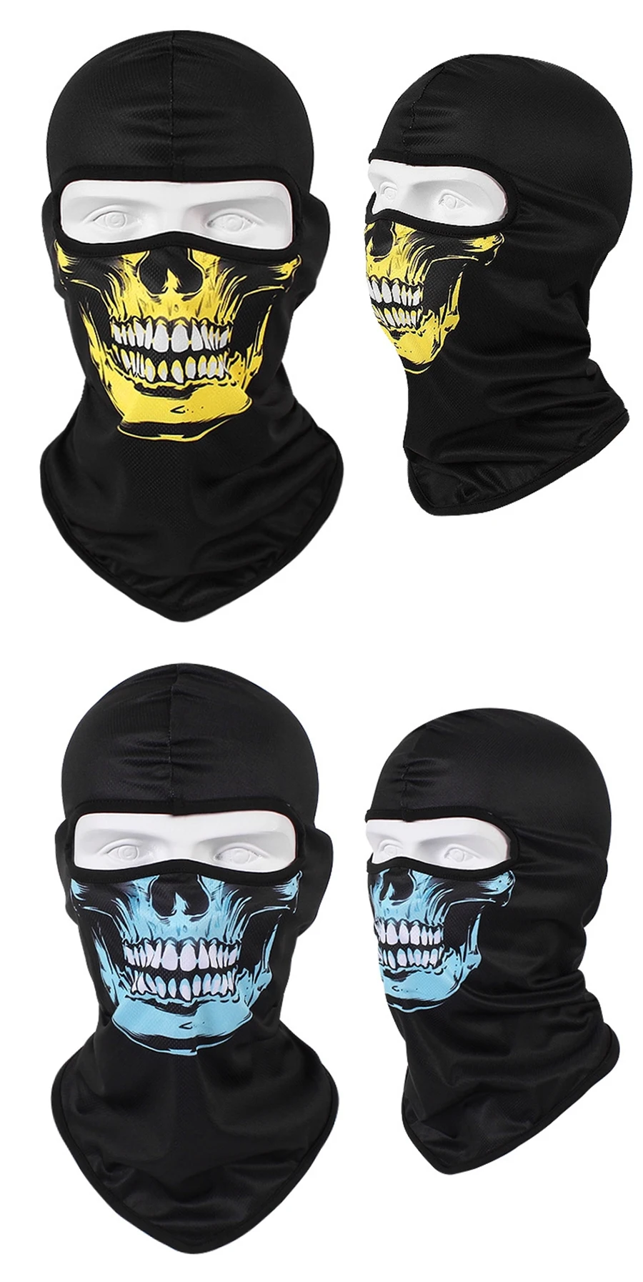 HEROBIKER Motorcycle Face Mask Balaclava Men Quick Dry Summer Motorcycle Masque Moto Helmet Scarf Skull Mask#