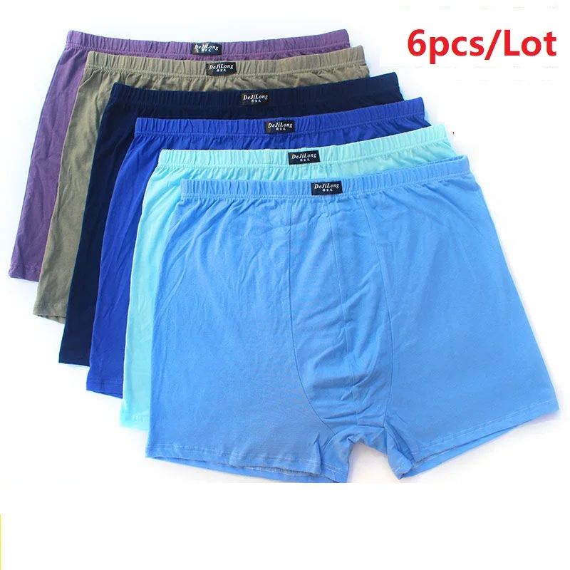 6pcsLot6XL5XLHighwaist100CottonUnderpantsMenSBoxers
