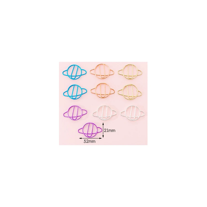 10 упаковок/Лот Новое поступление Kawaii Мини полые скрепки для бумаги креативные Kawaii винтажные канцелярские принадлежности Симпатичные закладки клип