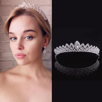 

Luxury Crystal Bridal Tiaras Crown Bride Headbands Women Prom Hair Band Ornaments Wedding Hair Jewelry Accessories