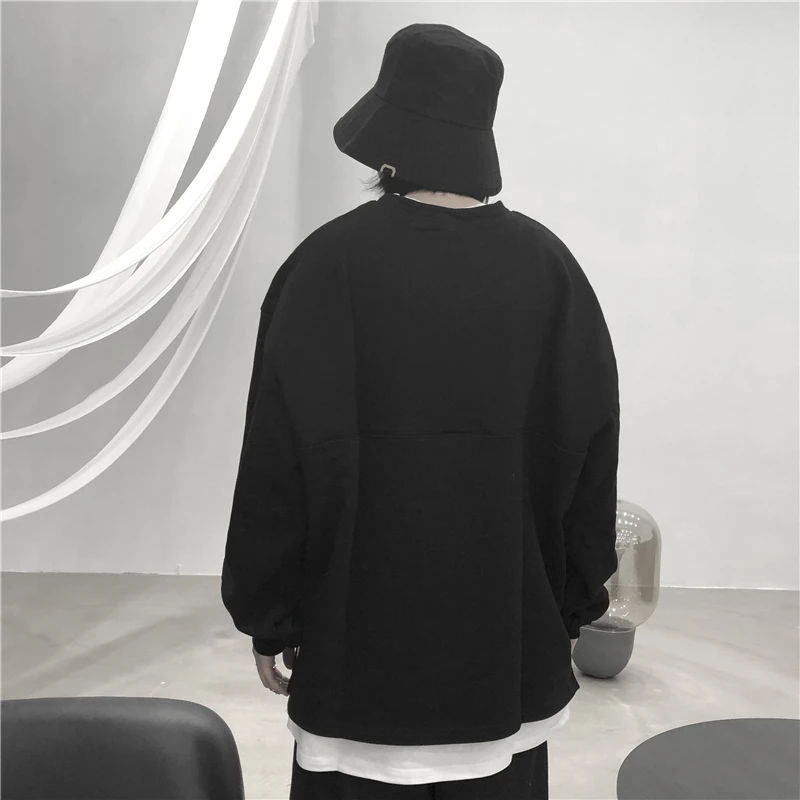 Ladies Long Sleeve Hoodie Autumn New Round Collar Solid Color Korean Style Loose Youth Fashion Versatile Pullover
