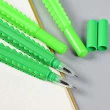 60 Ручка гелевая ручка с кактусами черная ручка офисная Ручка канцелярия для учеников