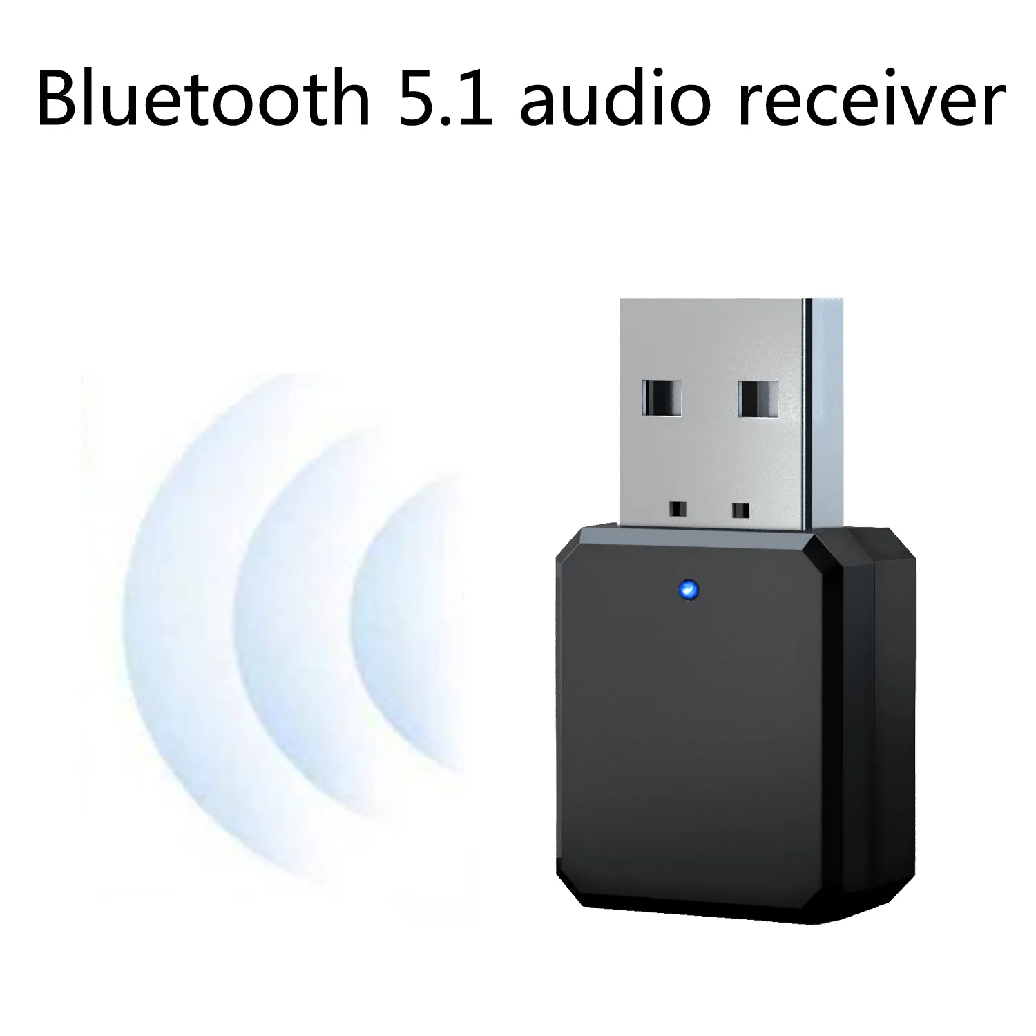 3.5mm AUX To USB Wireless Bluetooth Audio Stereo Car Music Receiver Adapter NEW 