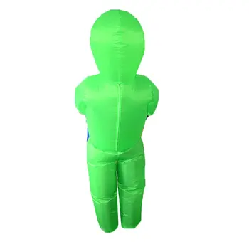 

Inflatable Halloween Party Dress Green Alien Et Props Pick Up Costume Monster Adults Walking Show Performing Funny Props Suit