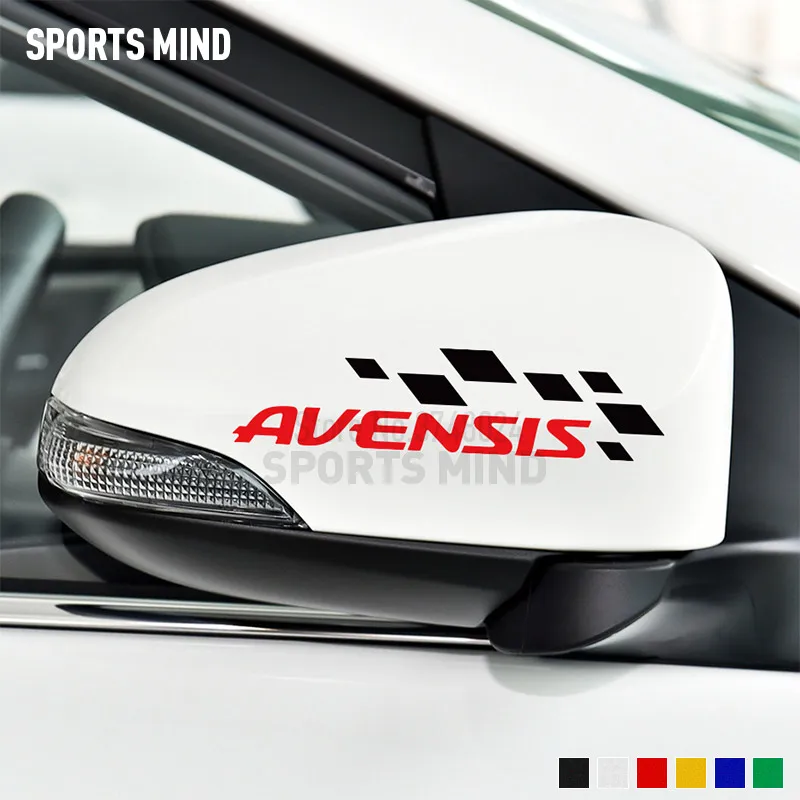 

1 Pair SPORTS MIND Vinyl Car Styling For Toyota Avensis T25 T27 Exterior Accessories Rear view Mirror Car Sticker Decal