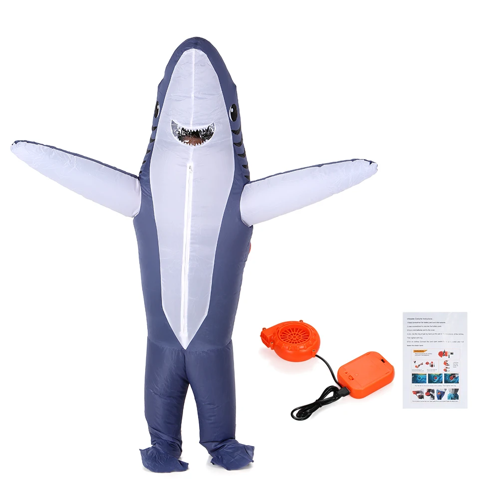 Halloween Cosplay Carnival Inflatable Shark costume Party Costumes for Adults women men Animal cosplay Party Stage Performance