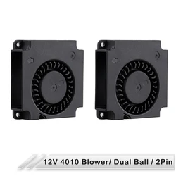 Gdstime – ventilateur de refroidissement 12V, 40x10mm, 4010, avec roulement à billes, 4cm, sans balais, dissipateur thermique 