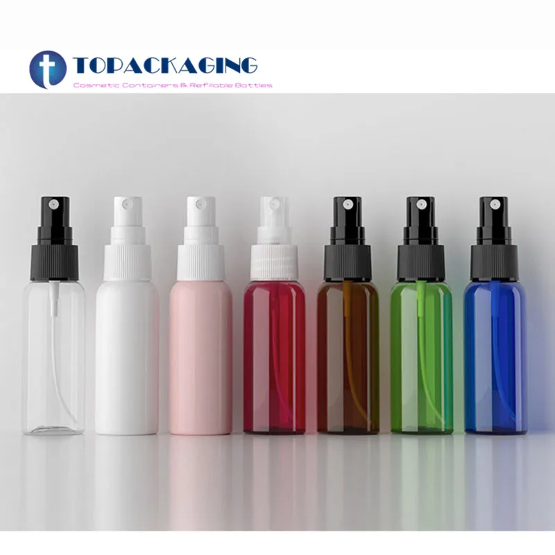 50PCs*50ML Sprayer Pump Bottle Fine Mist Atomizer Empty Cosmetic Container Perfume Packing Plastic Parfum Refillable