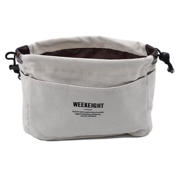 

2020 Canvas Cosmetic Bag Organizer Bag Organizer Insert With Compartments Makeup Travel Storage New