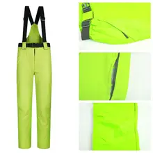 Ветрозащитные мужские и женские лыжные брюки, водонепроницаемые теплые зимние штаны, зимние уличные лыжные штаны для сноуборда, лыжные принадлежности