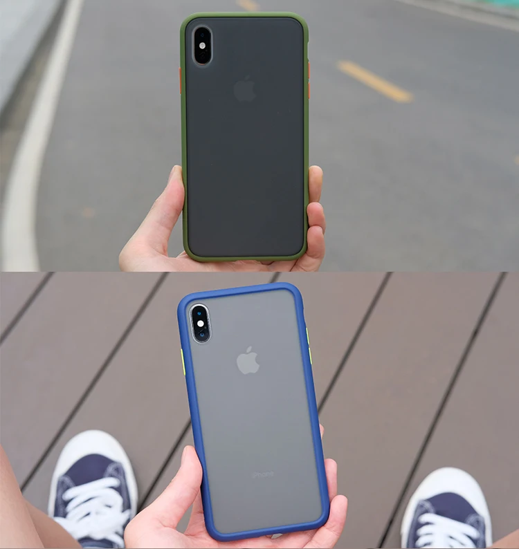 Роскошный Матовый чехол для iPhone 11 Pro X XS Max XR 7 8 противоударный чехол полупрозрачный чехол для iPhone 7 8 6 6S Plus Чехлы Coque Funda