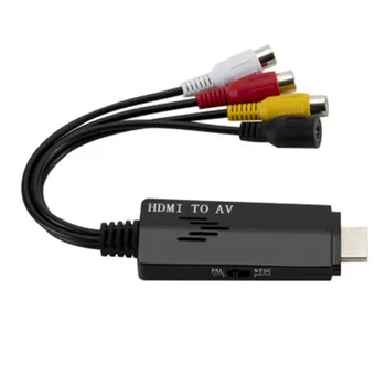 

HDMI to RCA AV Cable Converter Conversion Adapter 1080P For TV VHS VCR DVD Video Audio Digital Signal Transmitter Connector