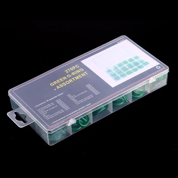 

Auto O Rings Vehicle Repair Plastic case Accessories 270pcs Air Conditioning