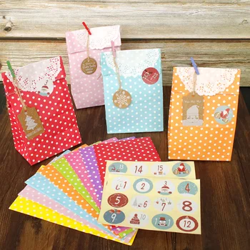 

24pcs Candy Boxes Cute Gift Box Paper Wedding Birthday Christmas Favor Present Boxes Packing Wholesale DIY Cookie Cake Bag