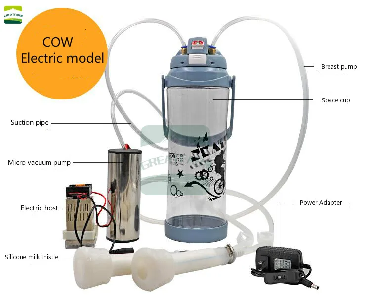 

Goat Cow 3L electrical Milking Machine Double Head Electric Automatic Vacuum Pump Manual Milking Machine SHEEP Impulse Milker
