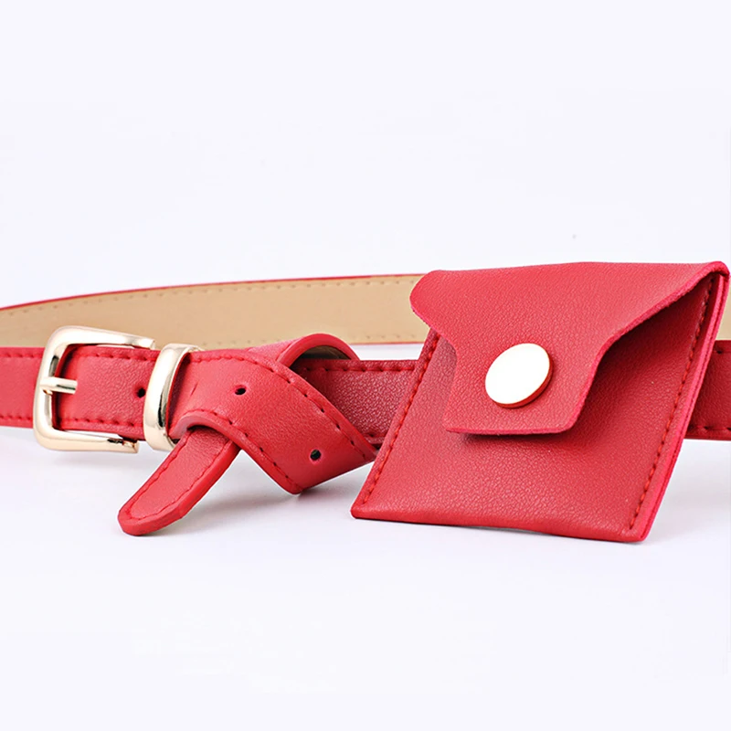 GAOKE новые модные женские разноцветные тонкие ремни Пояс из искусственной кожи повседневные ремни
