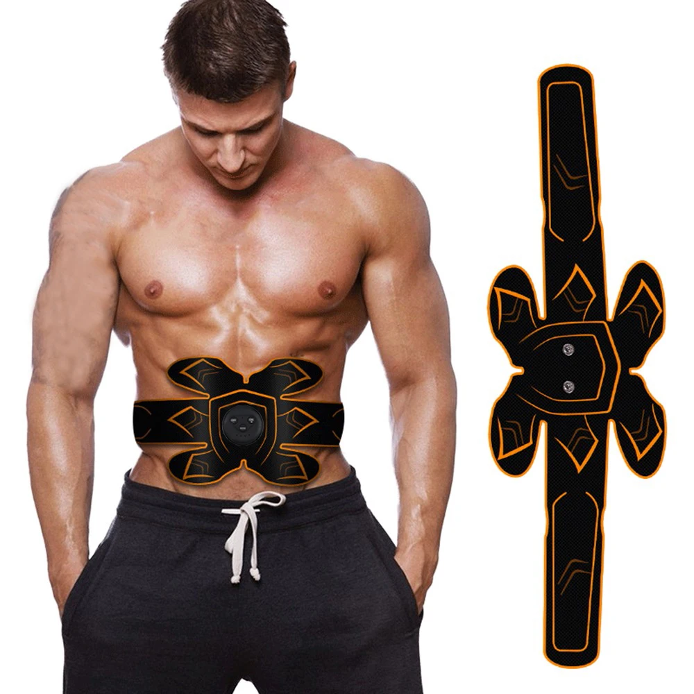 Abdominal Muscle Trainer Massage Stimulator Body Slimming Machine Arm Belly Exerciser Electric Builder Stimulator for Man Woman