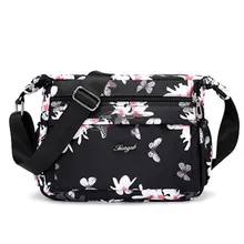 Дизайнерские сумки роскошные женские цветочные бабочки напечатаны водонепроницаемые нейлоновые Наплечные сумки ретро-чехол Bolso sac основной