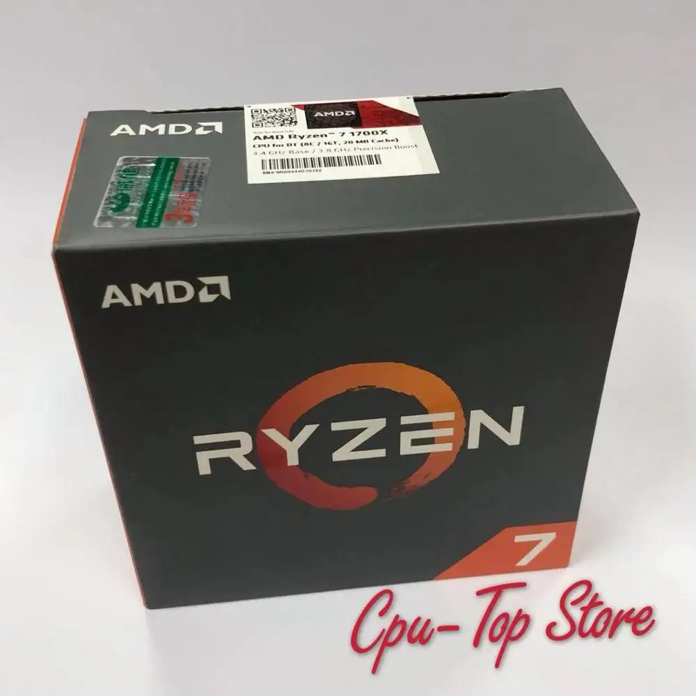 New Original BOX AMD Ryzen 7 1700X R7 1700X 3.4 GHz Eight Core CPU Processor YD170XBCM88AE Socket AM4 No cooler fan|CPUs| - AliExpress