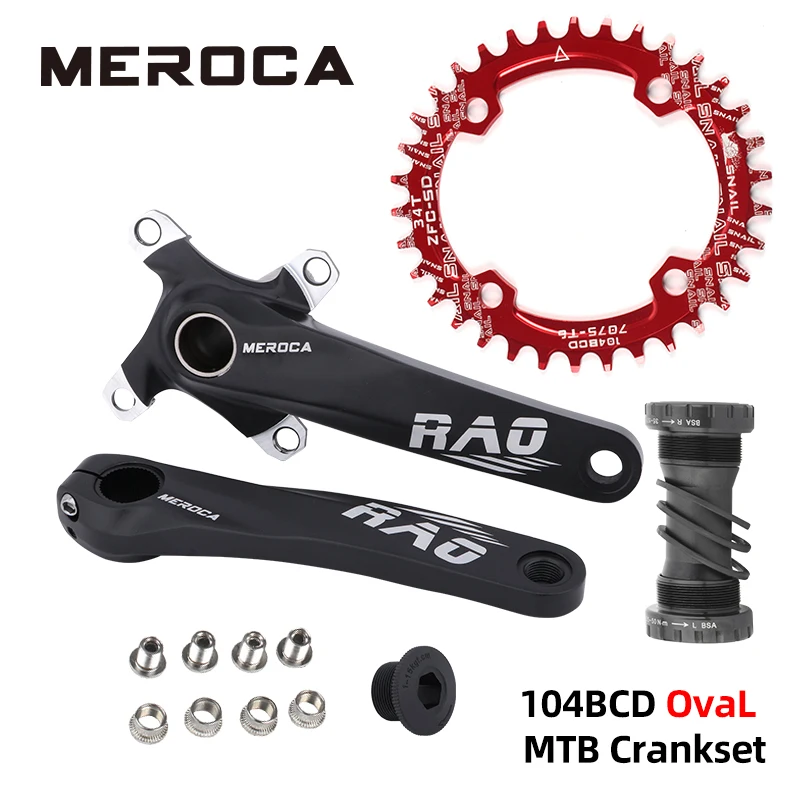 Meroca Mountain Bike Chainring 104bcd Positive And Negative Tooth Disc