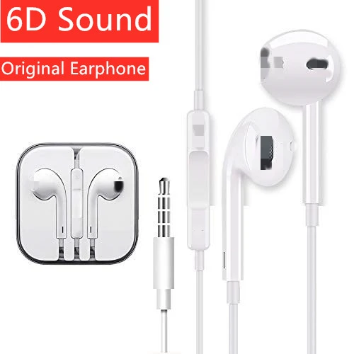 Original Earphones Wire Stereo In-Ear earphone earpieces With Mic Wire Control for iPhone 6 6S Plus 5S SE Xiaomi LG Phone earset Original Earphones Wire Stereo In-Ear earphone earpieces With Mic Wire Control for iPhone 6 6S Plus 5S SE Xiaomi LG Phone earset