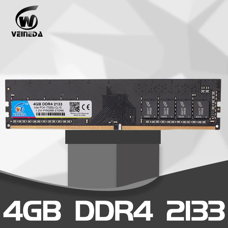 

VEINED memory Ram ddr4 4gb 8gb ddr4-2133 For dimm ddr4 ram memory compatible all Intel AMD Desktop 2400MHZ 284pin PC4-17000