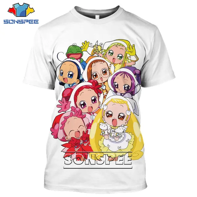 SONSPEE Ojamajo Doremi Magic Loli Sexy Tshirt 3D Printed Men Women Tees Tops Graphics Summer T-shirt Harajuku Anime Style Shirt 20511