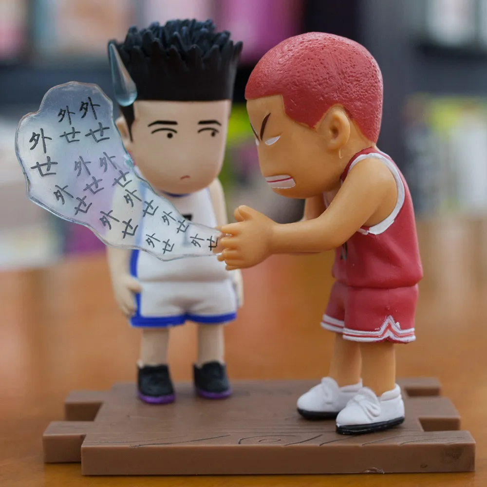 Hot 5pcs/set Slam Dunk Action Figure Toys Hanamichi Sakuragi Rukawa Kaede Akagi Takenori Miyagi Ryota Anime Figure Model Toys