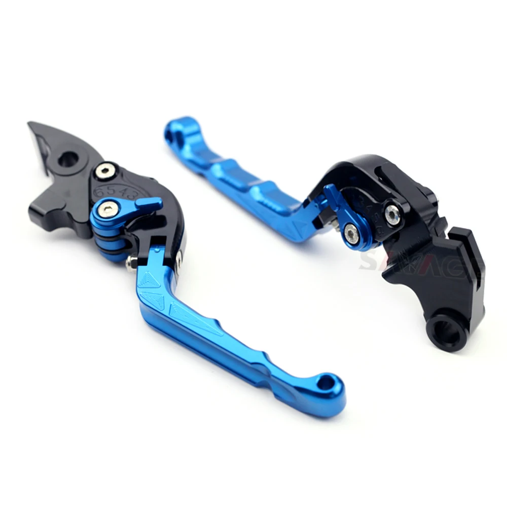 Retro Blue Тормозные рычаги сцепления для YAMAHA YZF R15 V3- 18 19 Ретро/выдвижные складные аксессуары для мотоциклов CNC регулируемые YZFR15 - Цвет: Retro Blue