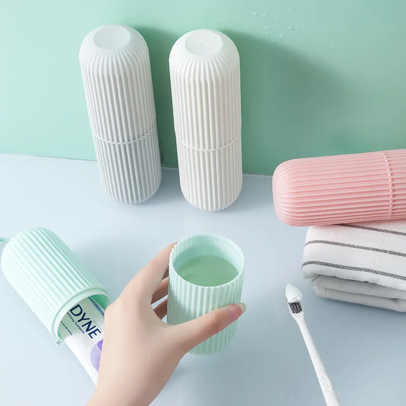 Portable Travel Teeth Toothbrush with Storage Box Set Creative Simple Couples Washed Cup Tooth Mug Toothbrush Cup