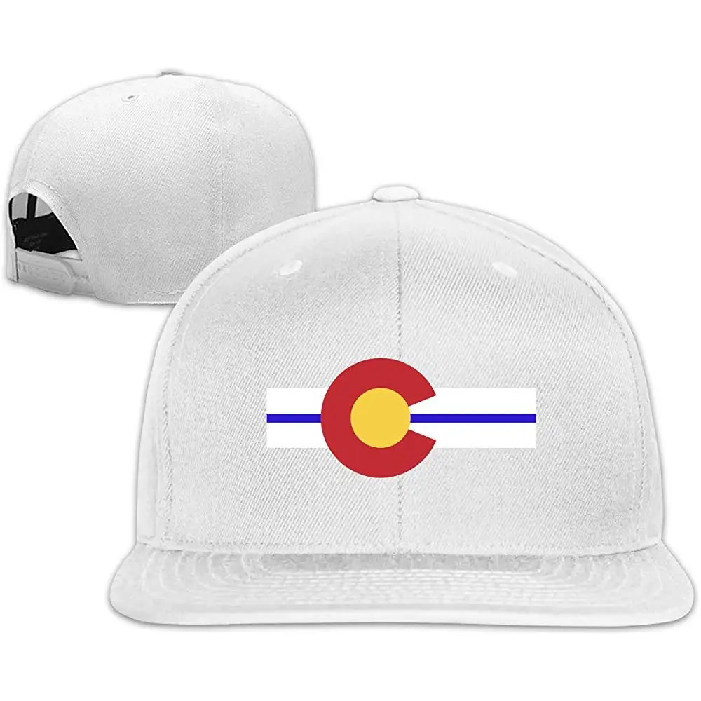 Унисекс Snapback Hat Colorado синяя тонкая линия флаг регулируемая бейсболка