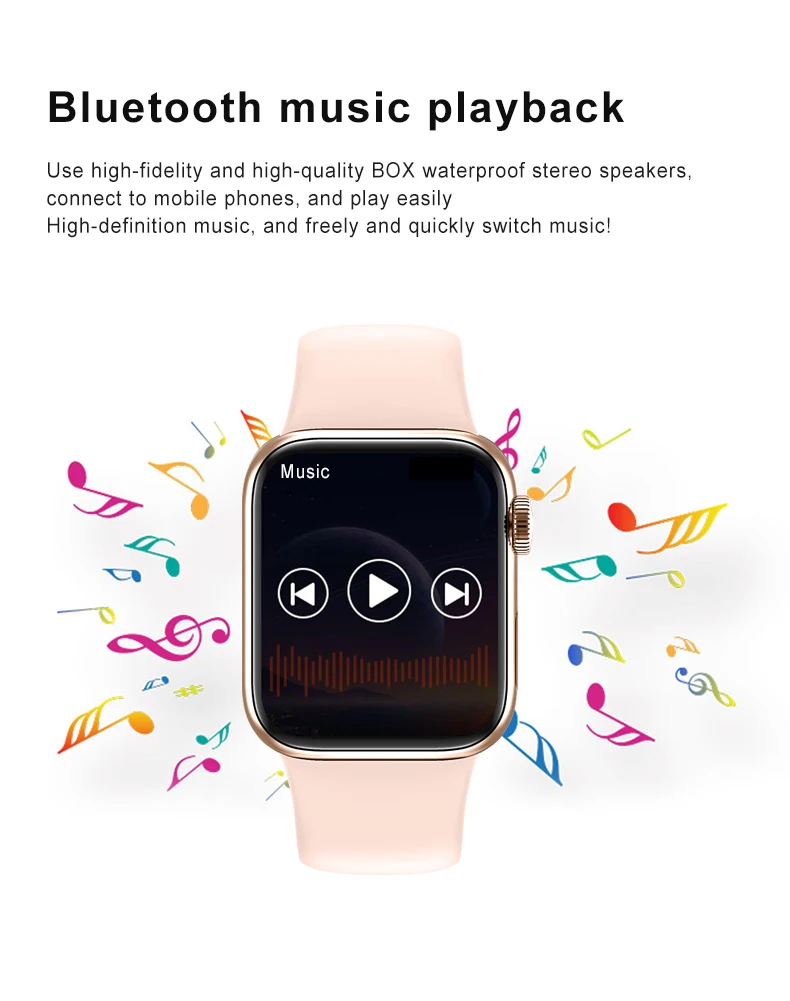 Original M36 Plus 1.8 inch Smart Watch 44MM Bluetooth Call Wireless Charging IP67 Waterproof Music Play Password Lock Smartwatch