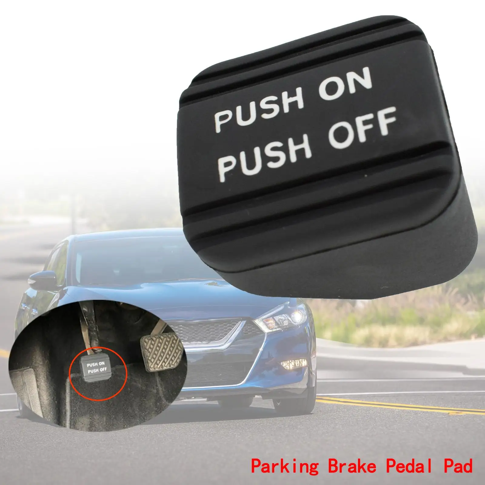 Pedale Del Freno Di Stazionamento Nero Per Auto 46531Ck000 Adatto Per Nissan Altima Titan Quest Maxima Rogue Pathfinder Armada Leaf Rubber