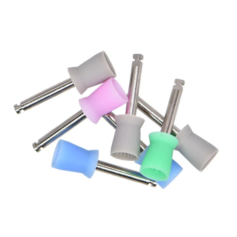 10pcs Dental Polishing Cup Dental Bending Machine Polishing Brush