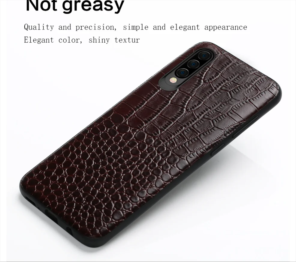 Чехол из натуральной крокодиловой кожи для телефона samsung galaxy A50 A70 A40 A20 Note 8 9 10 S8 S9 S10 plus
