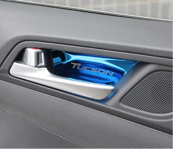 Накладка на внутреннюю дверь автомобиля из нержавеющей стали для hyundai Tucson IX35 YZY