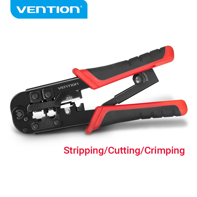 Vention RJ45 Crimping Tool RJ45 Network Cutting Tools 8P RJ45 Crimper Cutter Stripper Plier for Modular RJ12 RJ11 Crimp Crimper