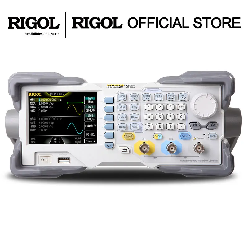 Генератор сигналов RIGOL DG1062Z генератор произвольной формы 60 МГц 2 выходных