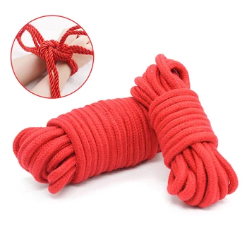 5M Thicken Sex Cotton Bondage Restraint Rope Slave Roleplay Toys For Couples Adult Games Products Shibari Hogtie Fetish Harnes 2